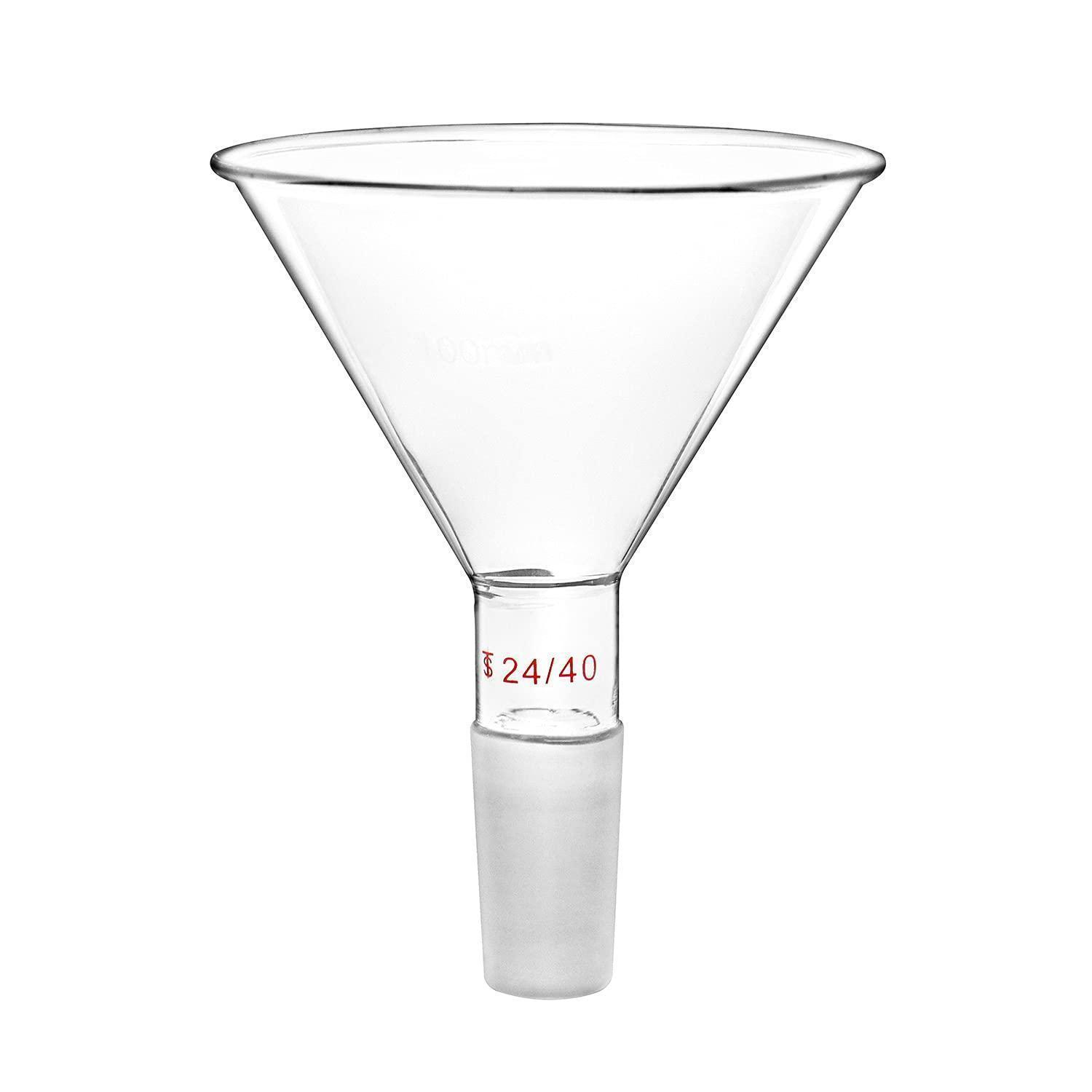 Labortrichter Aus Borosilikatglas, 100 Mm Durchmesser, 24/40 Gelenk