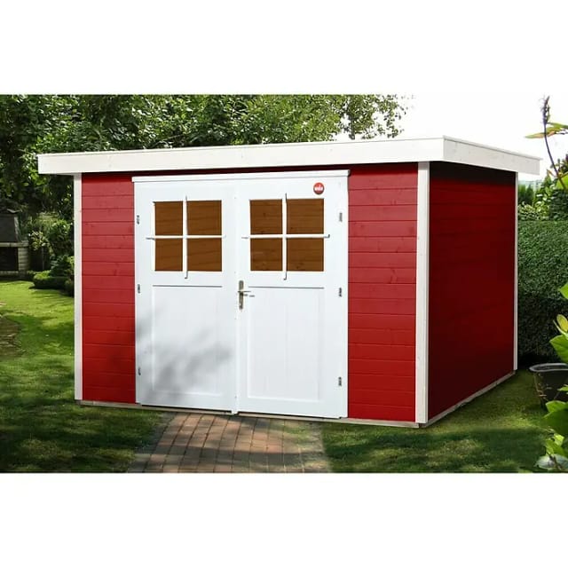 Weka Blockbohlenhaus 'Vinea Color plus' Größe 3, schwedenrot