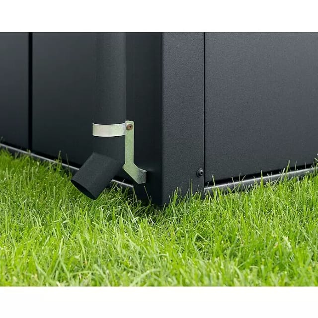 EcoStar Regenfallrohr für Gerätehäuser anthrazitgrau bis 7 m²