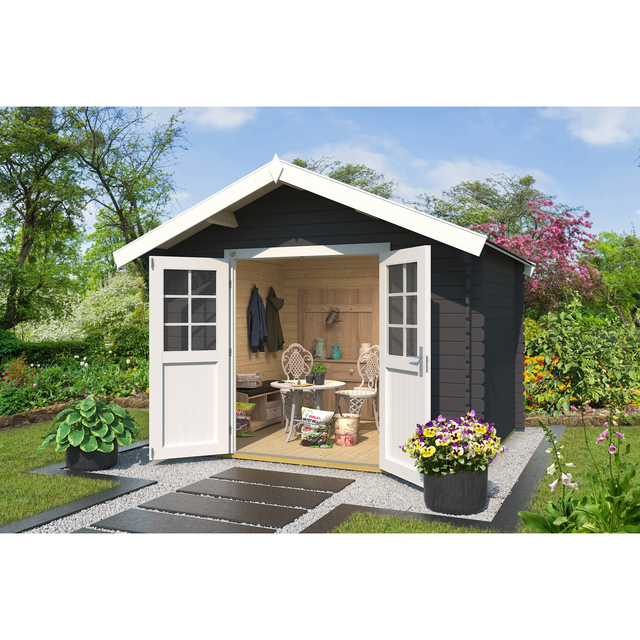 Weka Gartenhaus '209 Gr.2.5' anthrazit 300 x x 250 cm