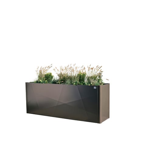 Biohort Pflanzbeet 'Belvedere' dunkelgrau-metallic 201 x 53 x 77 cm