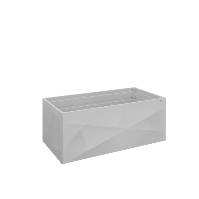 Biohort Hochbeet silber-metallic 201 x 102 x 77 cm