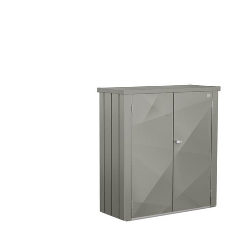Biohort Terrassenschrank 'Romeo' Gr. M quarzgrau-metallic 132 x 57 x 140 cm