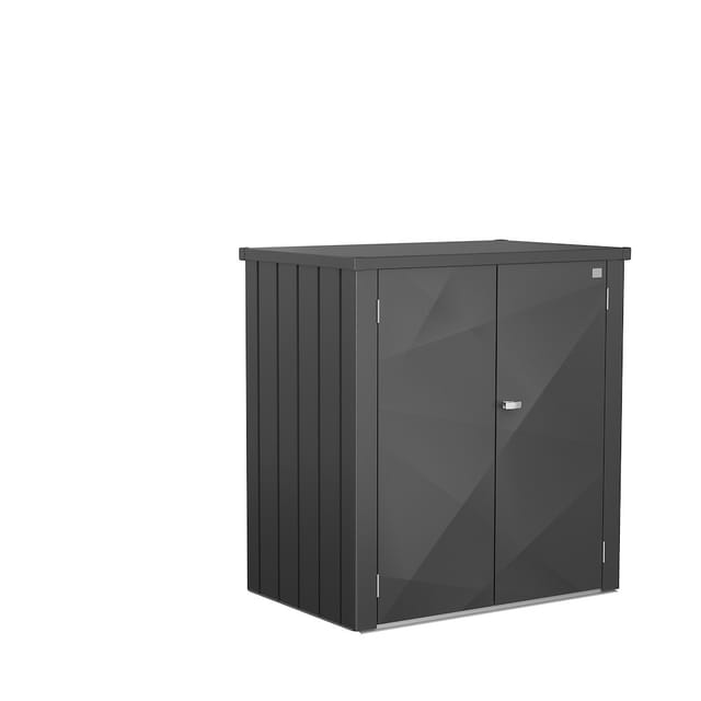 Biohort Terrassenschrank 'Romeo' Gr. L dunkelgrau-metallic 132 x 87 x 140 cm