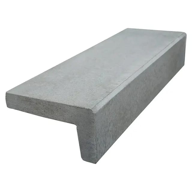 Diephaus Winkelstufe Beton grau 110 x 32 x 18 cm