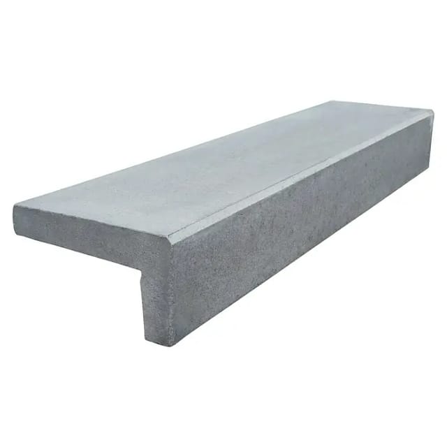 Diephaus Winkelstufe Beton grau 140 x 32 x 18 cm