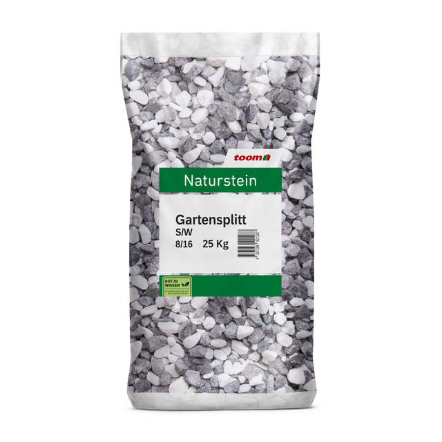 toom Gartensplitt schwarz/weiß 8/16 mm 25 kg