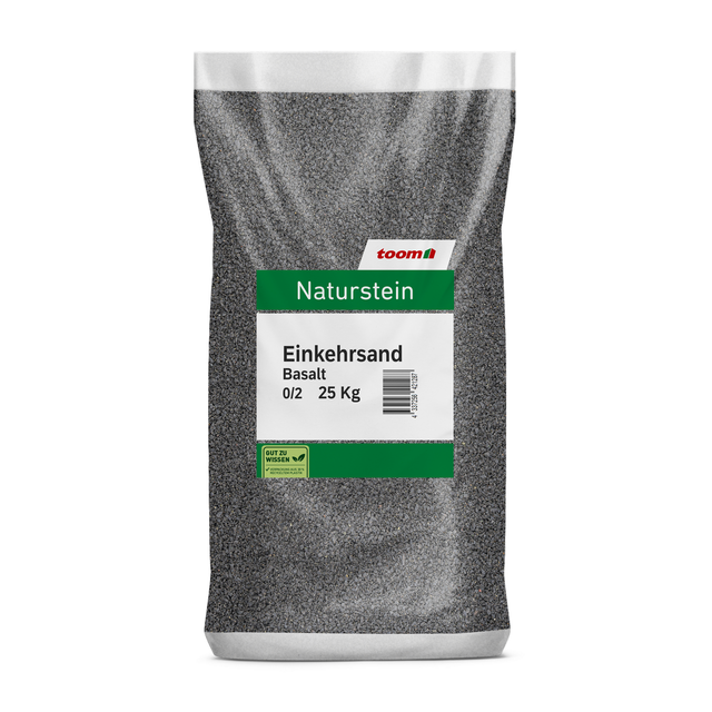 toom Einkehrsand anthrazit 0/2 mm 25 kg