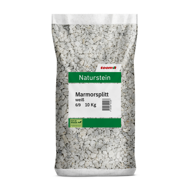 toom Marmorsplitt weiß 6-9 mm 10 kg