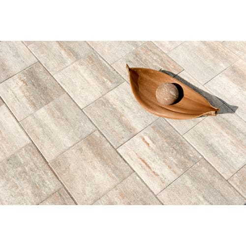 Diephaus Terrassenplatte 'T-Court Live' Beton muschelbeige 40 x 40 x 4 cm
