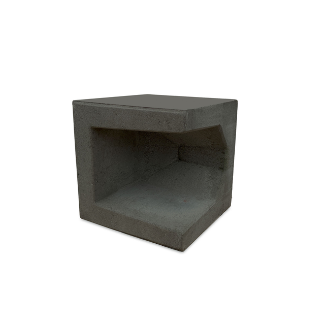 Diephaus U-Stein-Ecke Beton anthrazit 40 x 40 x 40 cm