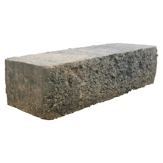 Diephaus Mauerstein 'T-Wall Rustic Line' Beton muschelkalkfarben 40 x 15 x 10 cm
