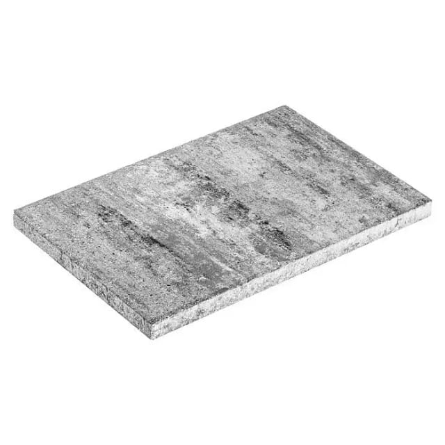 Diephaus Terrassenplatte 'T-Court Solid' Beton schwarz/weiß 60 x 30 x 4 cm