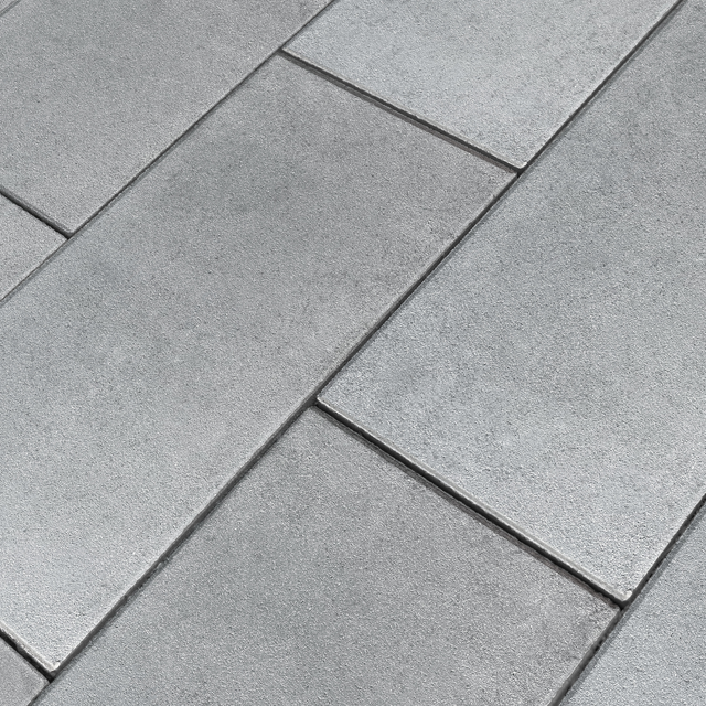 Diephaus Terrassenplatte 'T-Court Classic' Beton mittelgrau 80 x 40 x 4 cm