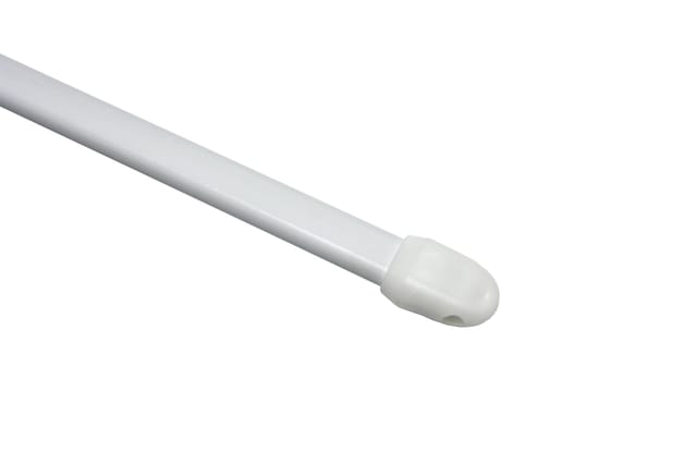 Gardinia Vitragestangen weiß Ø 1,1 x 80 - 120 cm 2 Stück
