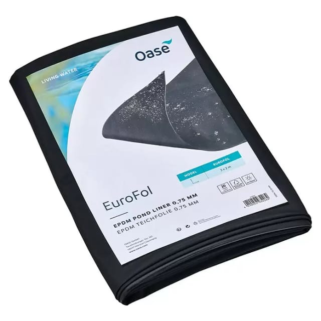 Oase Teichfolie 'EuroFol' EPDM schwarz 200 x 300 x 0,075 cm