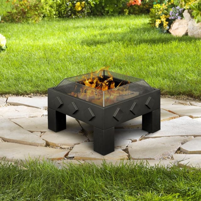 Buschbeck Feuerschale 'Kubus' 61 x 61 x 43 cm
