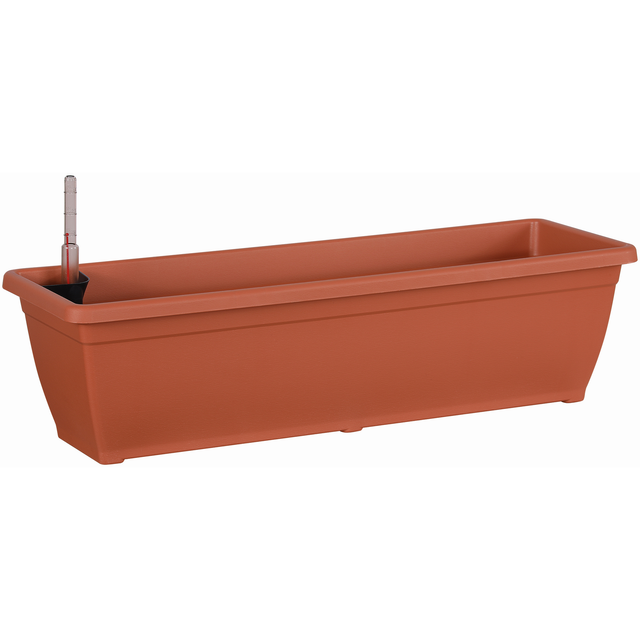 Geli Bewässerungsblumenkasten 'Aqua Toscana' terracotta 60 cm