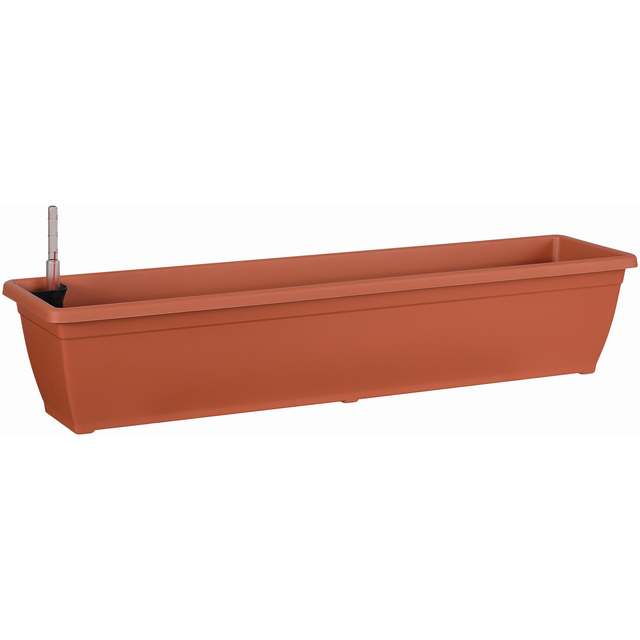 Geli Bewässerungsblumenkasten 'Aqua Toscana' terracotta 80 cm