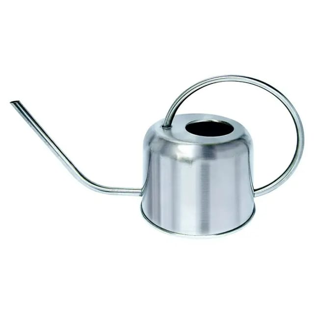 Gießkanne Edelstahl silbern 1 l
