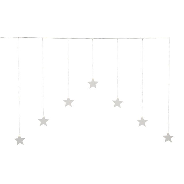 toom LED-Lichtervorhang 'Stern' 52 LEDs warmweiß 150 cm