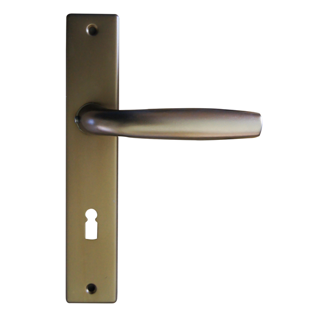 Alpertec Langschildgarnitur 'Melbourne' BB, Aluminium F4 eloxiert