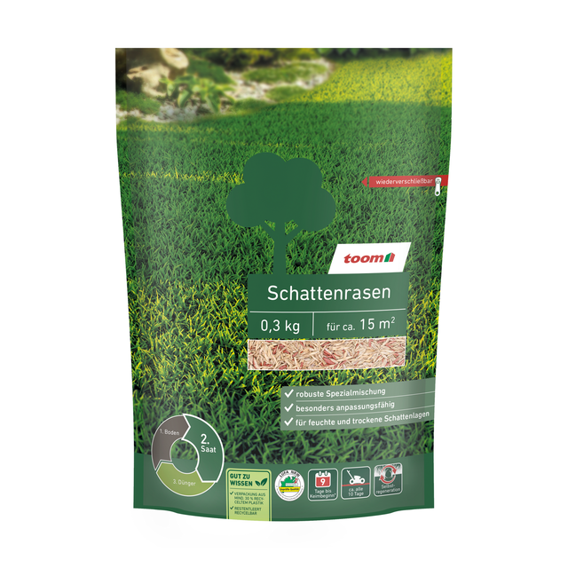 toom Schattenrasen 0,3 kg für ca.15 m²