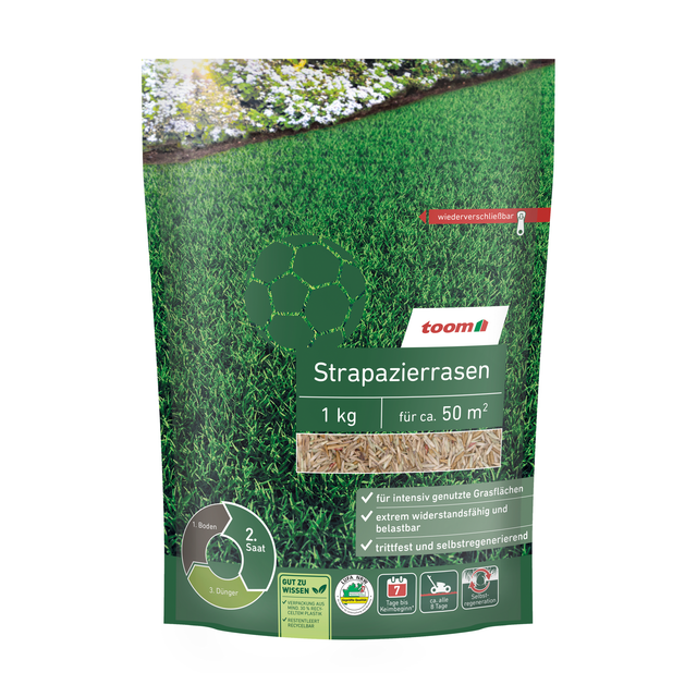 toom Strapazierrasen 1 kg für ca. 50 m²