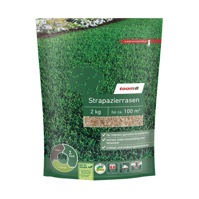 toom Strapazierrasen 2 kg für ca. 100 m²