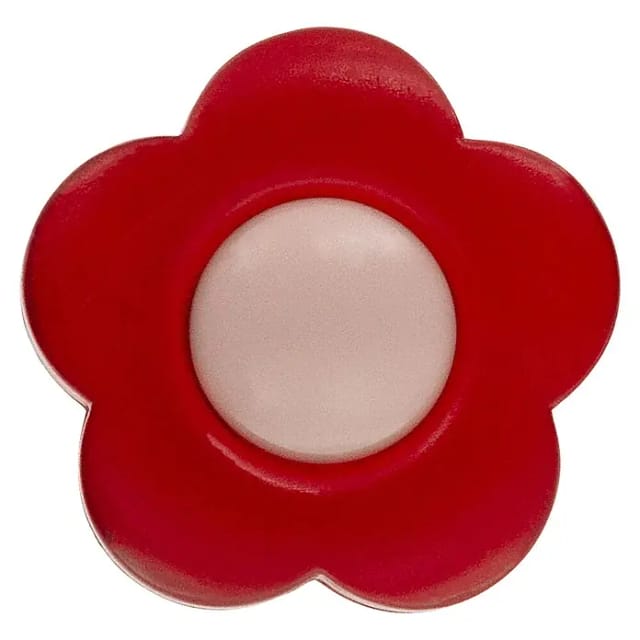 Siro Möbelknopf Blüte rot Ø 34 mm