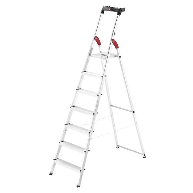 Hailo Stehleiter 'L60 StandardLine' 7 Stufen, silbern 230 cm