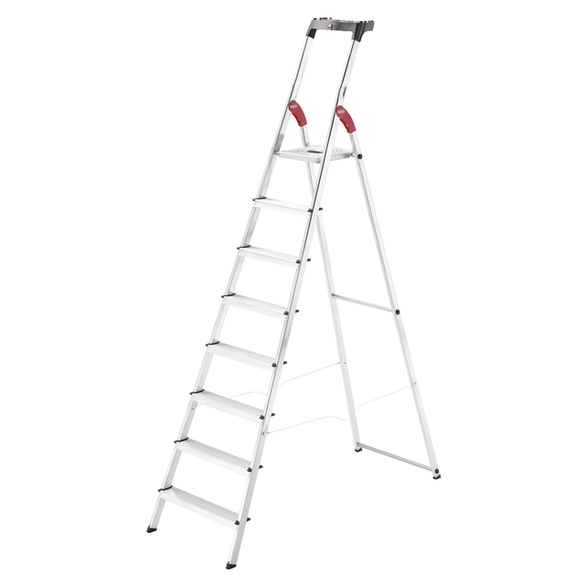 Hailo Stehleiter 'L60 StandardLine' 8 Stufen silbern 253 cm