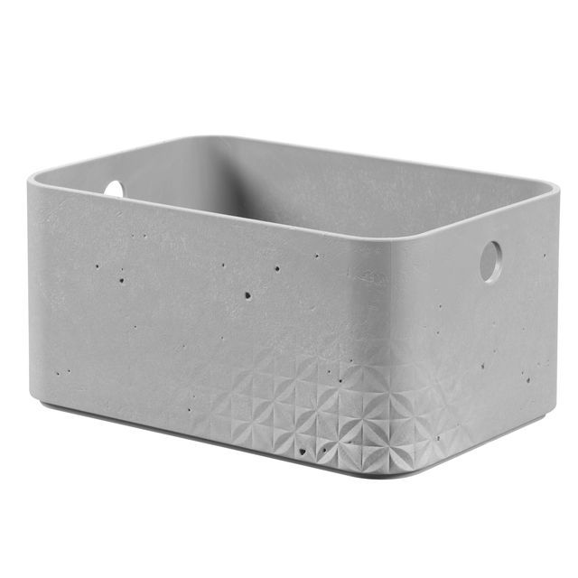 Curver Aufbewahrungsbox 'Beton' S, rechteckig 24 x 17 x 12 cm