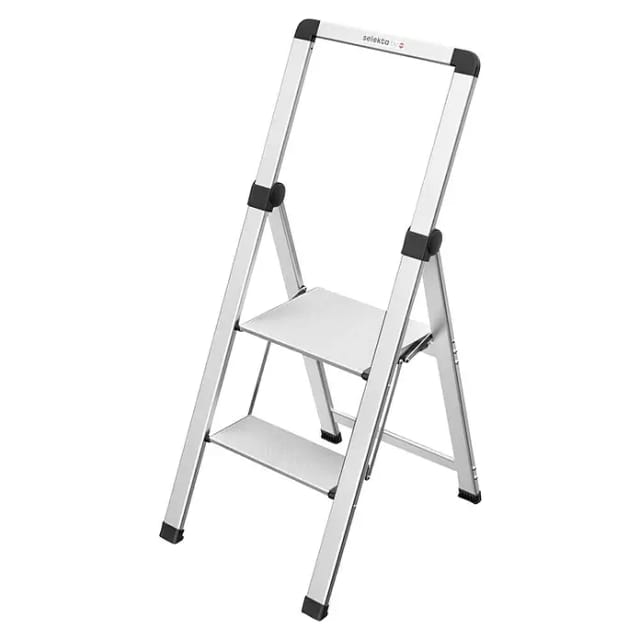 Hailo Trittleiter 'DK40 Selekta BasicLine' 2 Stufen, silbern 116 cm