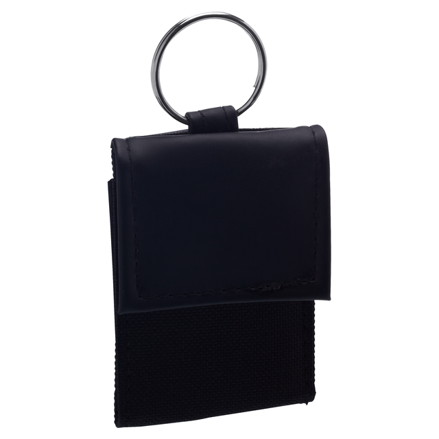 Mini-Brieftasche mit Ring schwarz
