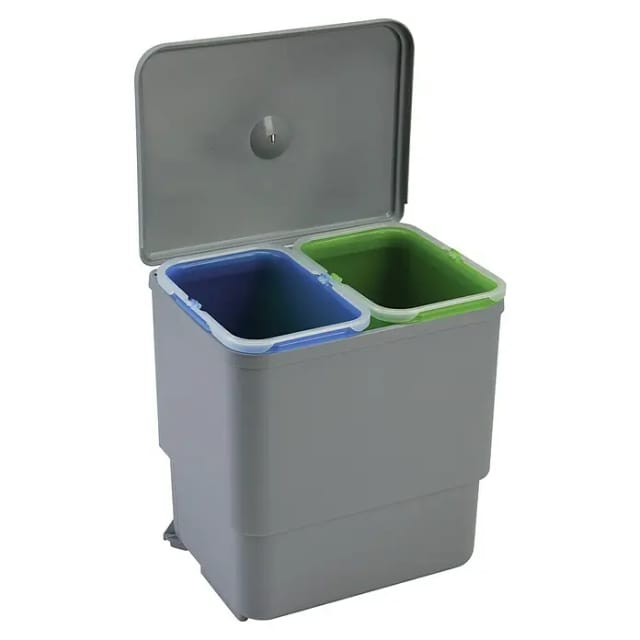 Pyramis Einbau-Abfallsammler 'Double 2' Color 23,7 x 34 x 31,2 cm 2 x 8 l