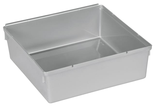 Schubladeneinsatz silbern 5 x 15 x 15 cm