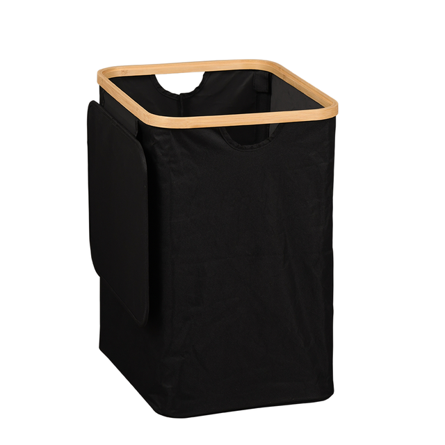 Kesper Wäschesammler Polyester schwarz 41 x 33 x 50 cm