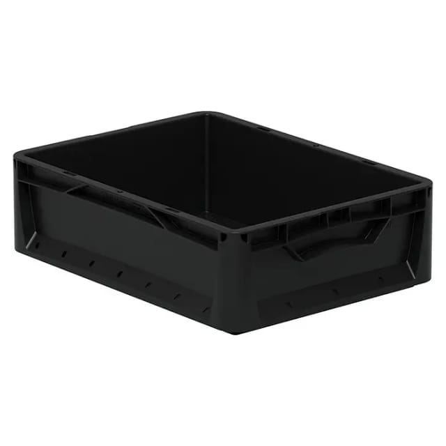 Surplus Systems Eurobox geschlossen schwarz 40 x 30 x 12 cm 11,2 l