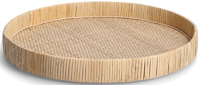Zeller Dekotablett 'Nature' Rattan Ø 40 cm