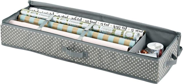 Zeller Geschenkpapier-Organizer grau 15 x 30 x 90 cm