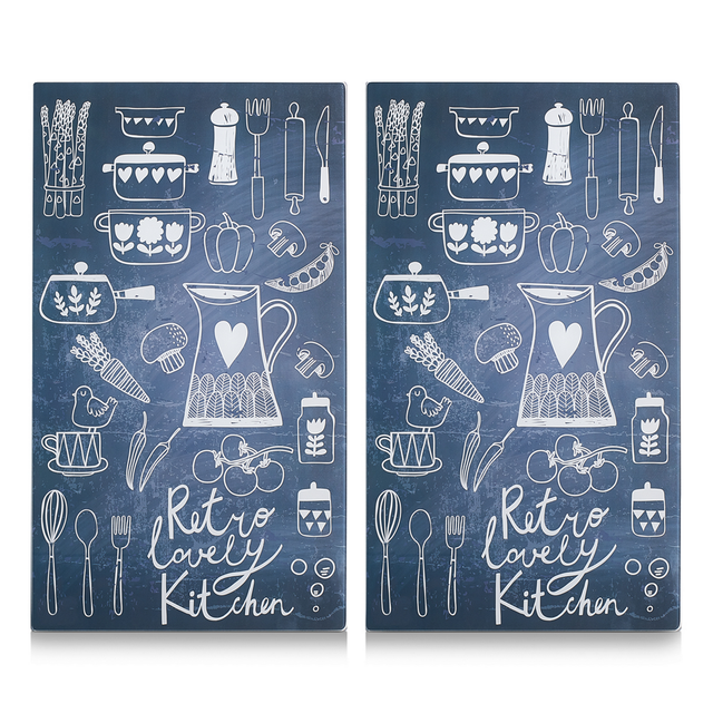 Zeller Schneidebrett 'Lovely Kitchen' mehrfarbig 52 x 0,8 x 30 cm