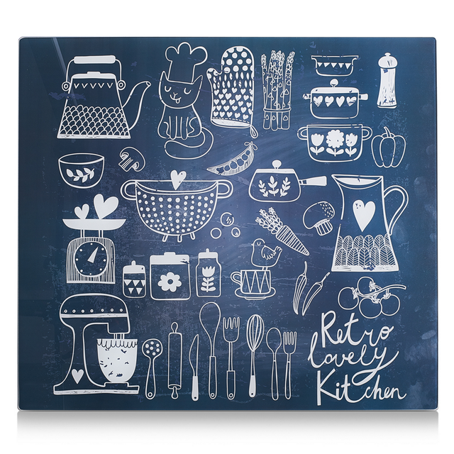 Zeller Herdblende 'Lovely Kitchen' mehrfarbig 56 x 0,8 x 50 cm
