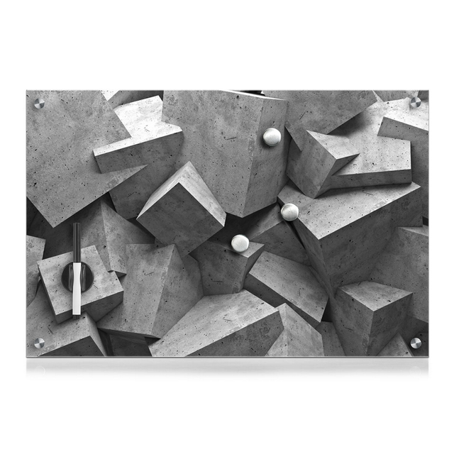 Zeller Memoboard 'Cubes' 60 x 40 x 1,6 cm