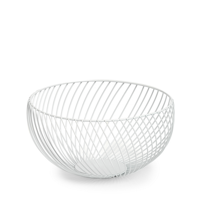 Zeller Obstkorb weiß Ø 26 x 13,5 x 26 cm