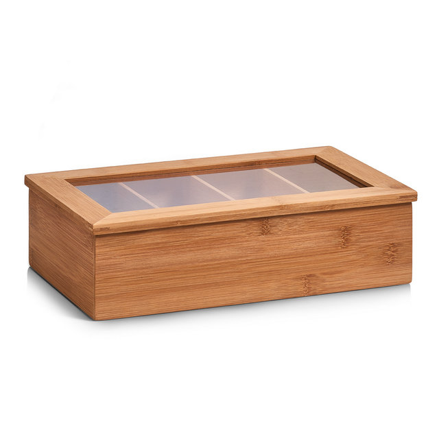 Zeller Teebeutelbox naturfarben 33,5 x 9 x 20 cm