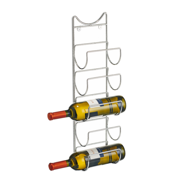 Zeller Flaschenhalter silberfarben 10,5 x 61 x 15 cm