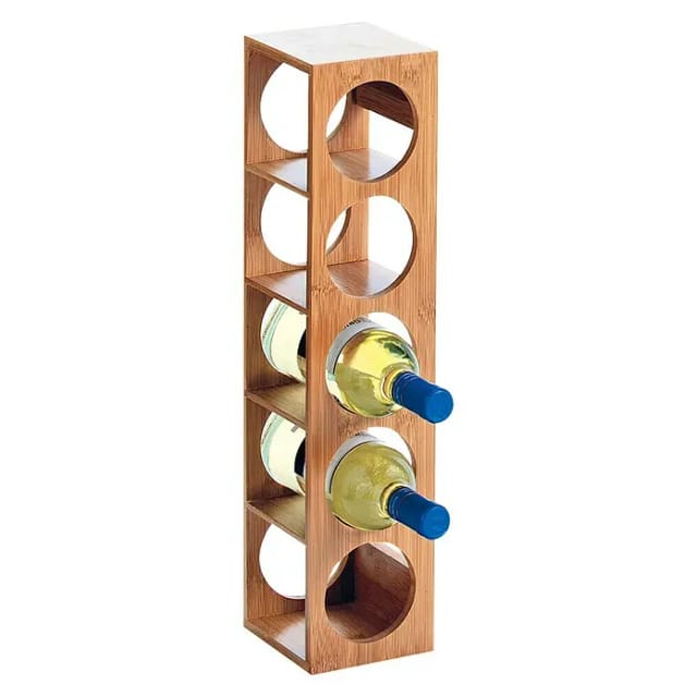 Zeller Weinregal bambusfarben 13,5 x 53 x 12,5 cm