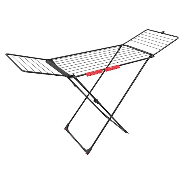 Vileda Wäscheständer 'Universal Ultimate Black' schwarz rollbar 199 x 55 x 93 cm
