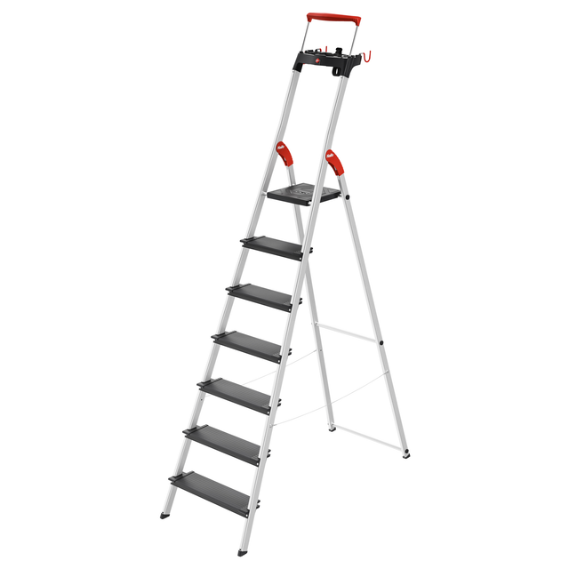 Hailo Stehleiter 'L100 TopLine' Aluminium 7 Stufen